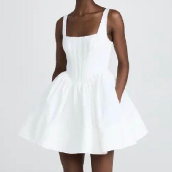 STAUD Dresses & Skirts - Staud Landscape Mini Dress In White 4 NWT